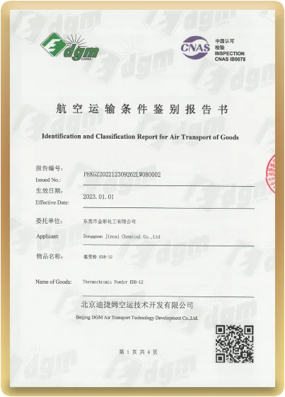 Air Transport Report Appraisal Certificate