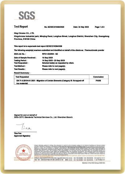 Thermochromic - SGS