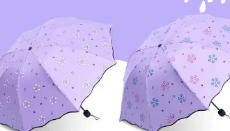 Hydrochromic umbrella