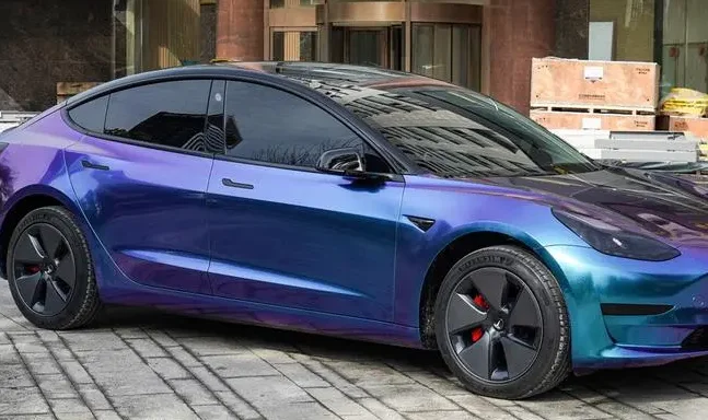 blue chameleon paint
